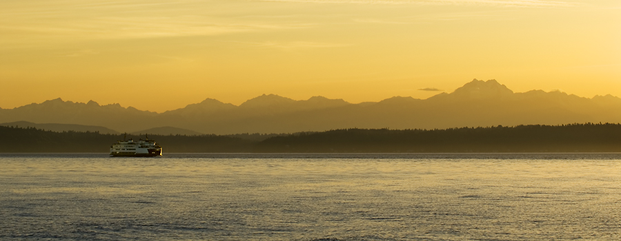 Olympic Sunset from Alki Point