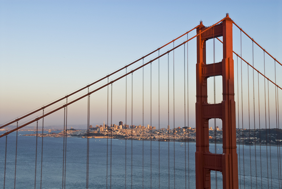 Golden Gate Bridge with San Francisco