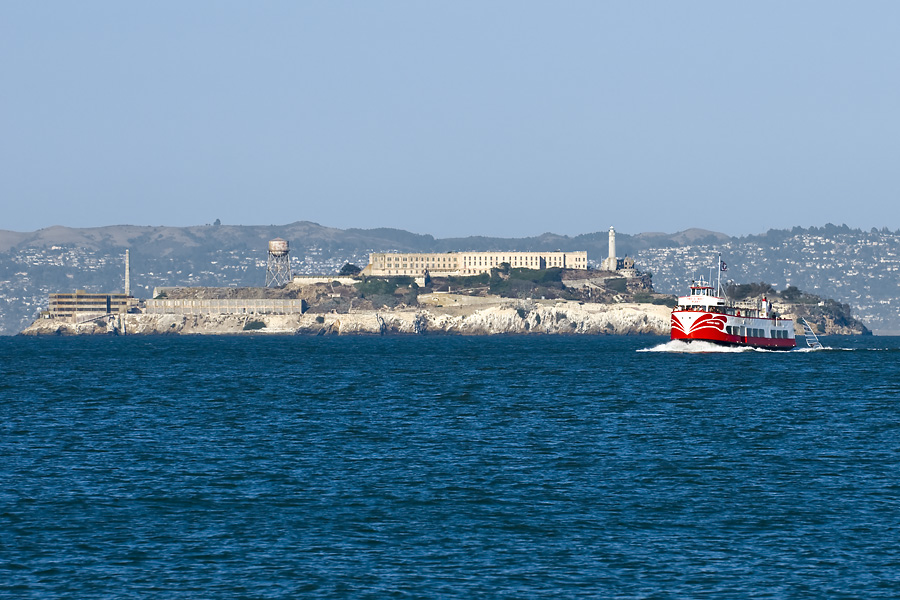 Alcatraz and Ferry Boat