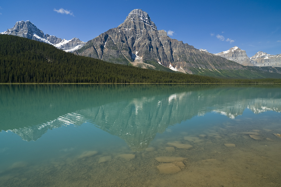 Waterfowl Lake Reflection