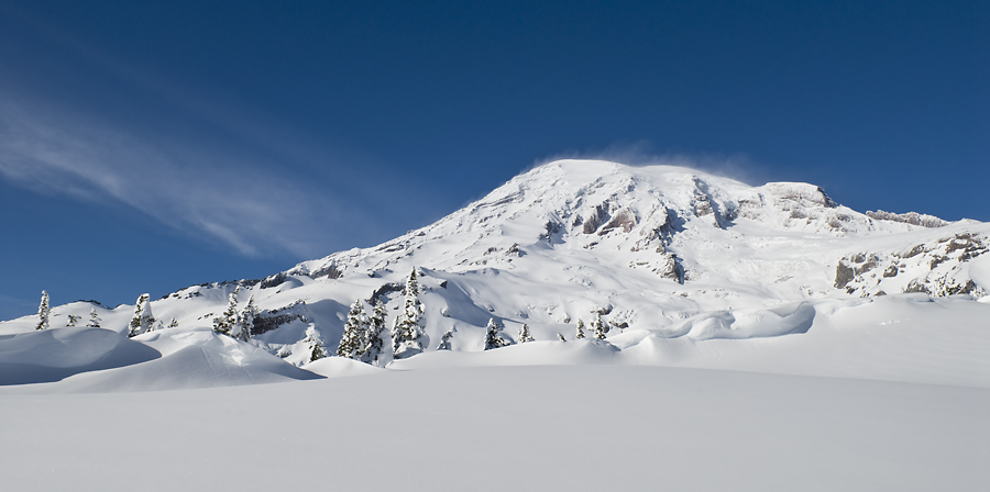 Mount Rainier in Winter