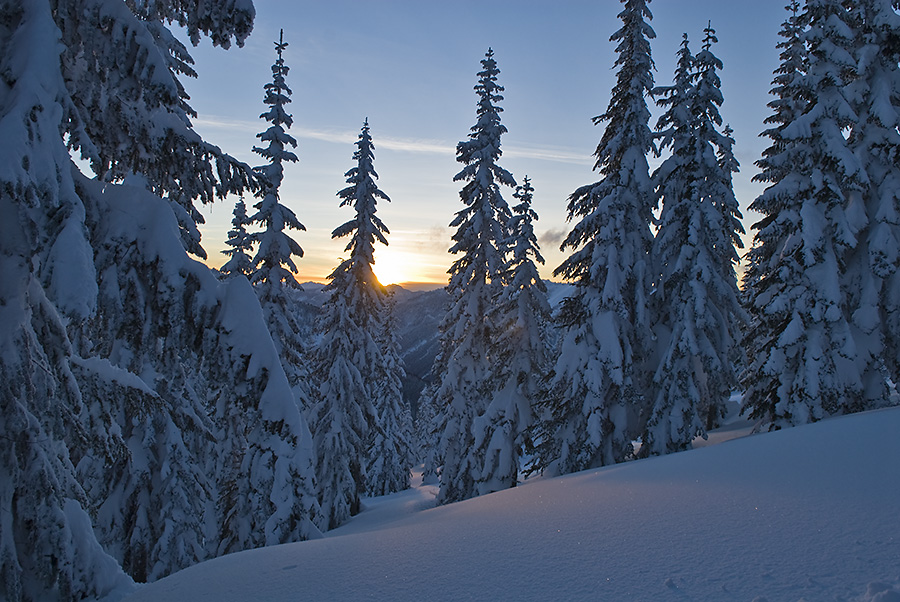 Sunset in the Cascades