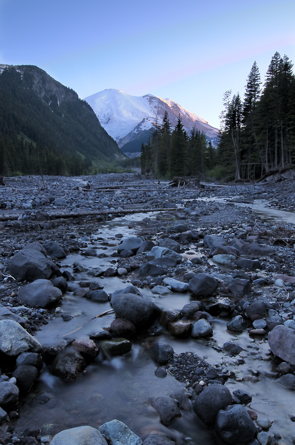 Mount Rainier from the White River