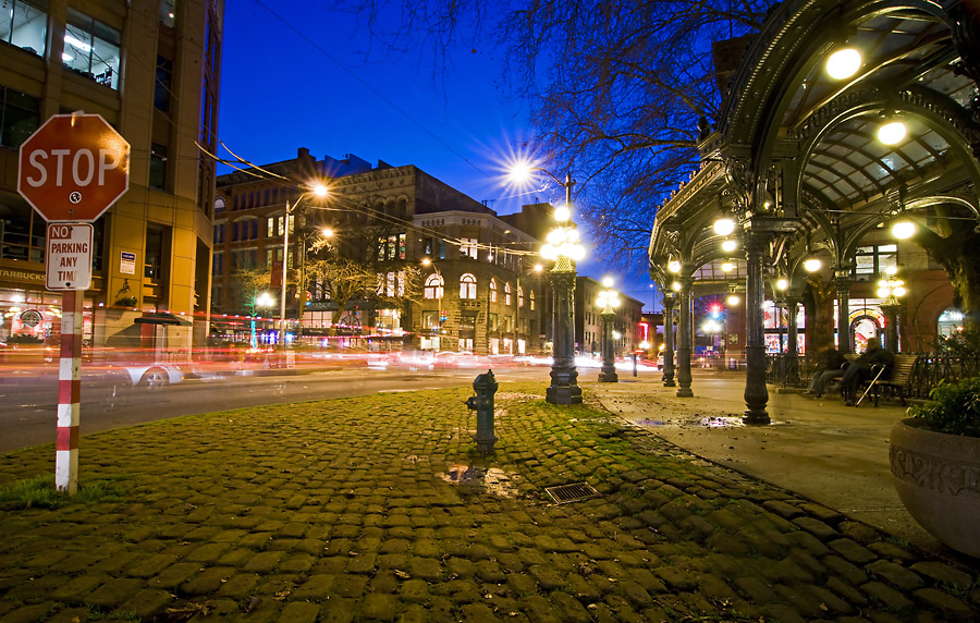 Pioneer Square at Dusk
