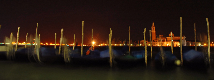 Gondolas at Night
