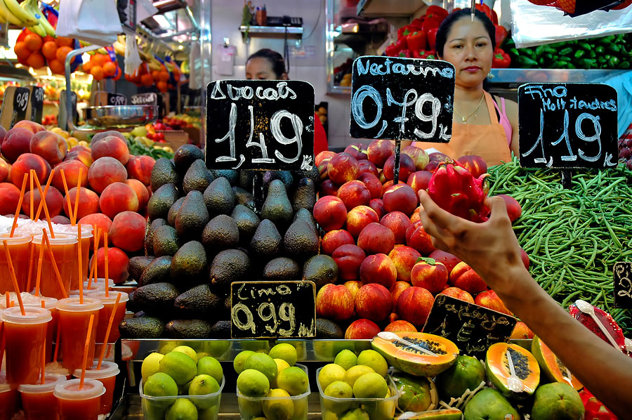 Barcelona Market Scene